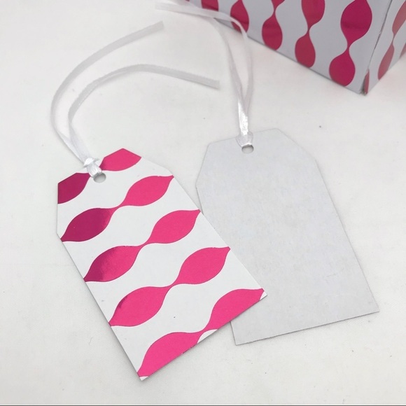 Gift Boxes - 20 total - Lot - Foil Fuchsia w/Tag - Picture 6 of 6